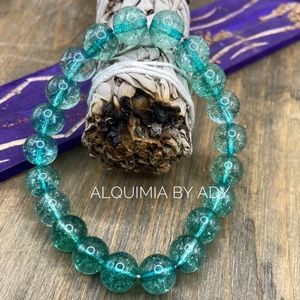 Alquimia chunky Turmaline hand crafted beaded statement bracelet